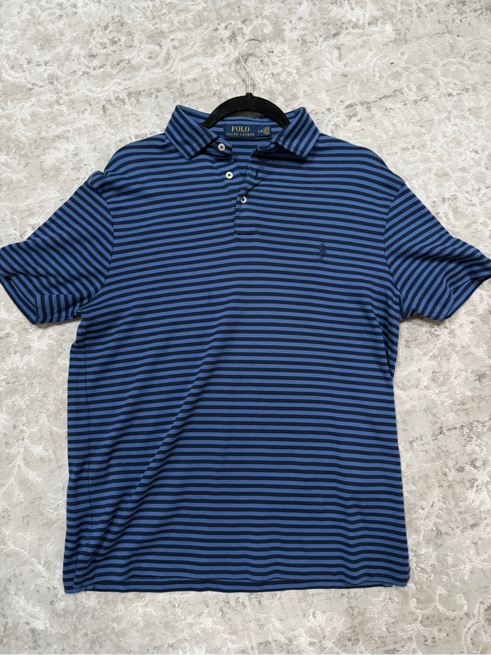 Ralph Lauren Blue Striped Polo Shirt